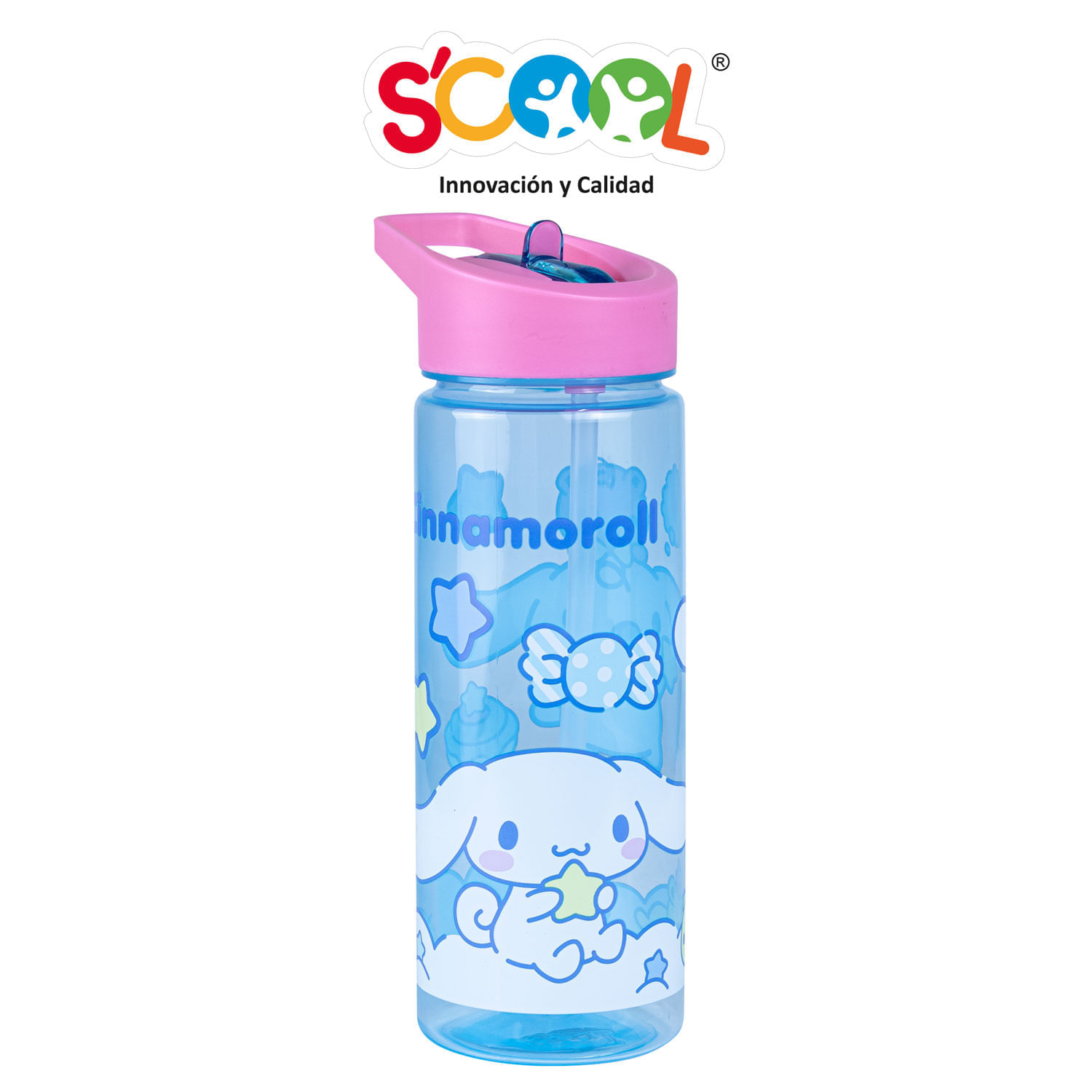 Tomatodo Scool Cinnamoroll Pp Con Caña 590Ml