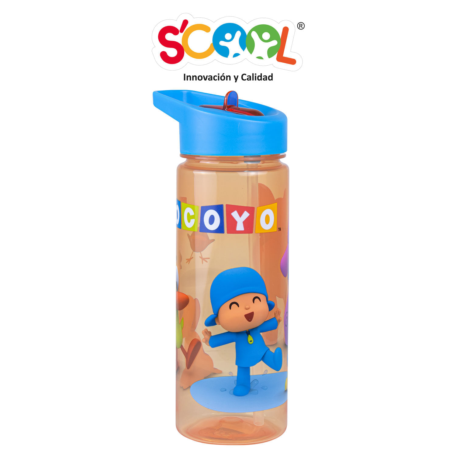 Tomatodo Scool Pocoyo Pp Con Caña 590Ml