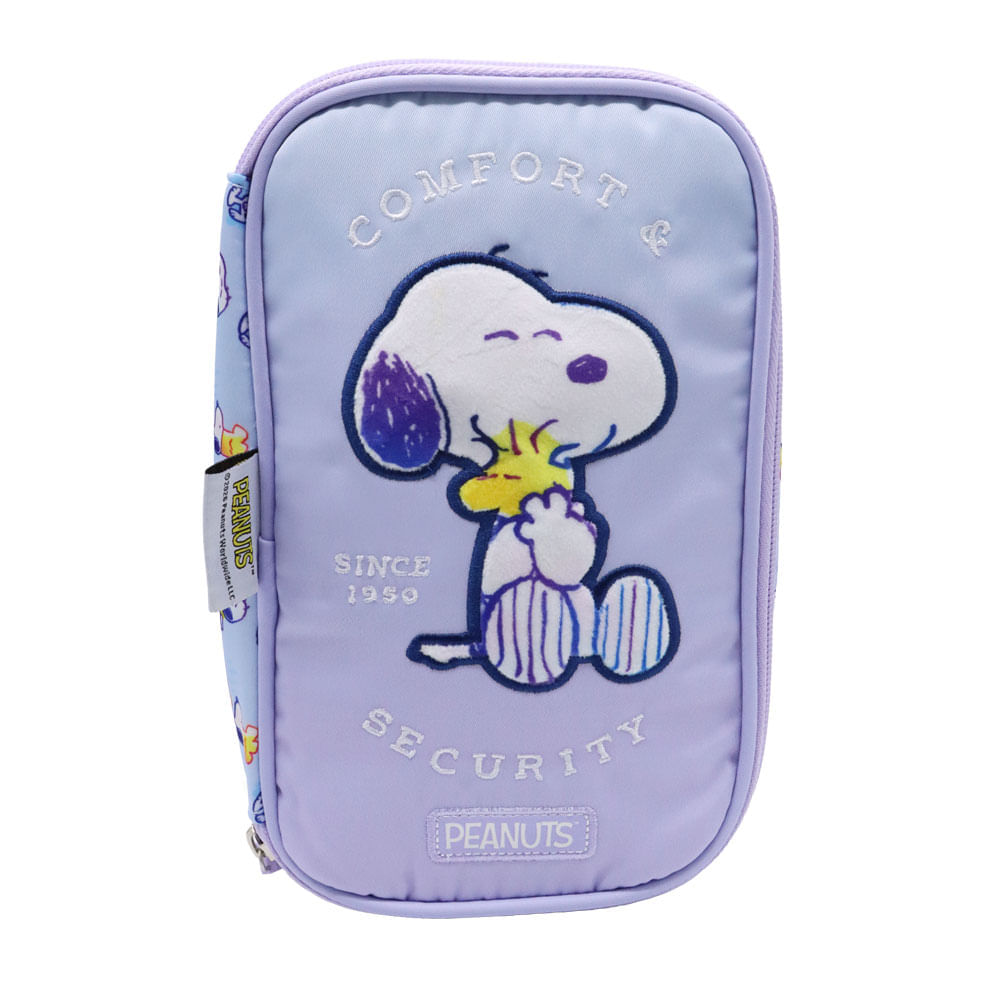 Cartuchera Snoopy Lila