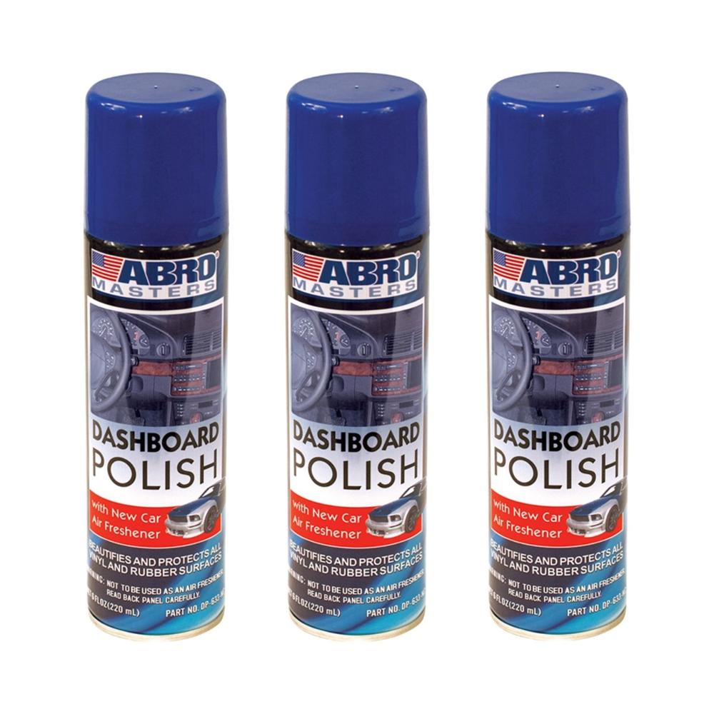 ABRO Silicona para Tableros Auto Nuevo DP-633 - 220mL Pack x 3