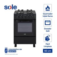 Cocina de pie Sole Glissa 60cm