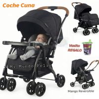 Coche Cuna para Bebe Mango Reversible Bandeja Ross Negro