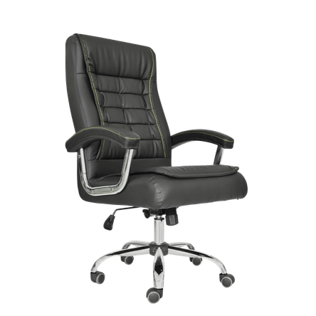 Silla giratoria de oficina Shiny Presidente - Negro