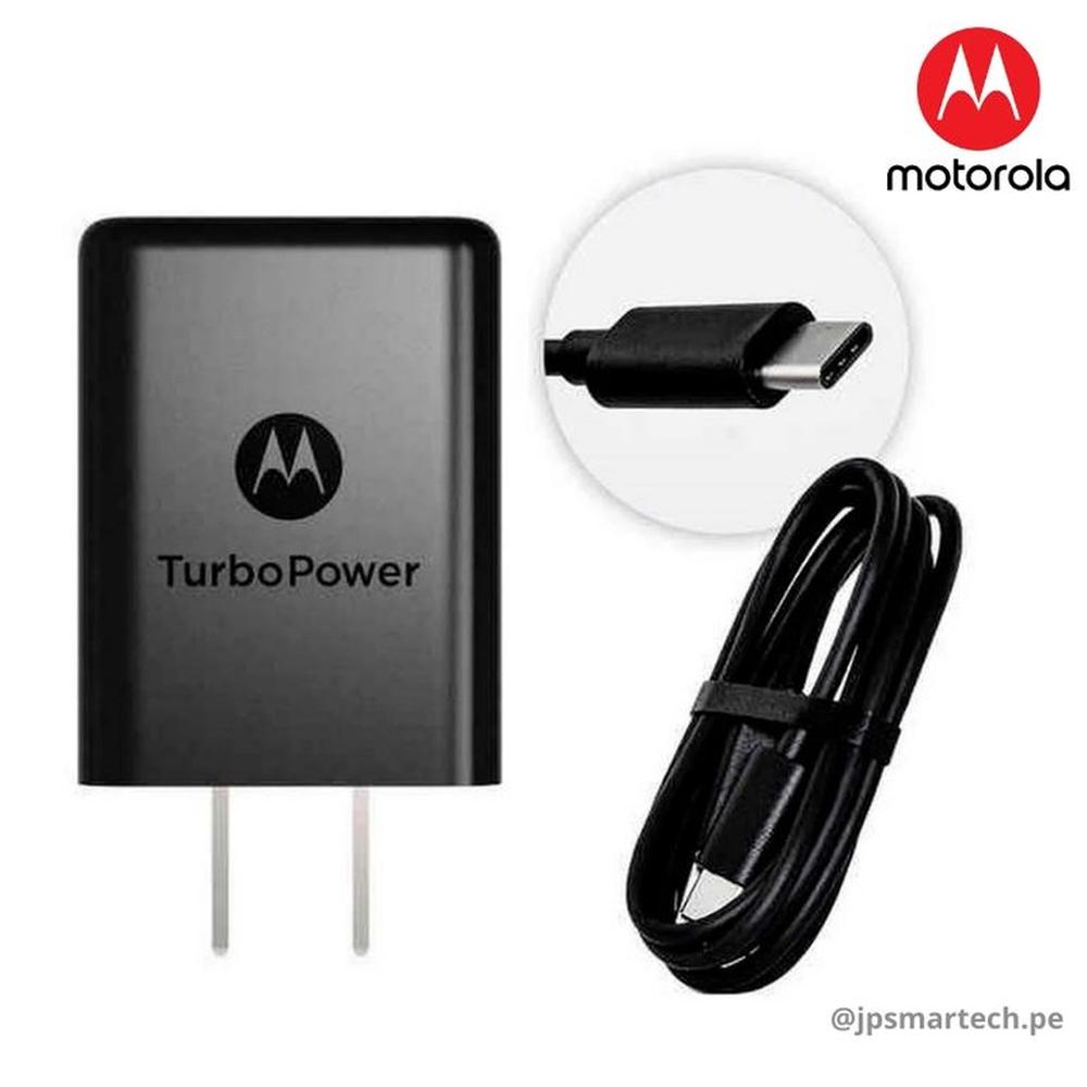 Cargador Original Motorola USB a Tipo C - 30W - Negro
