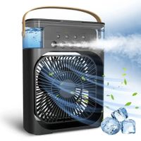 Ventilador Enfriador De Aire Portátil 3 En 1 Rectangular