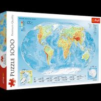 Rompecabezas 1000 piezas TREFL Mapa físico del Mundo