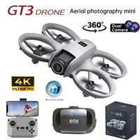 Dron GT3 Doble Cámara 4K Luces LED C Remoto Lentes de Realidad Virtual  VR Drone Dual Camera Genieka