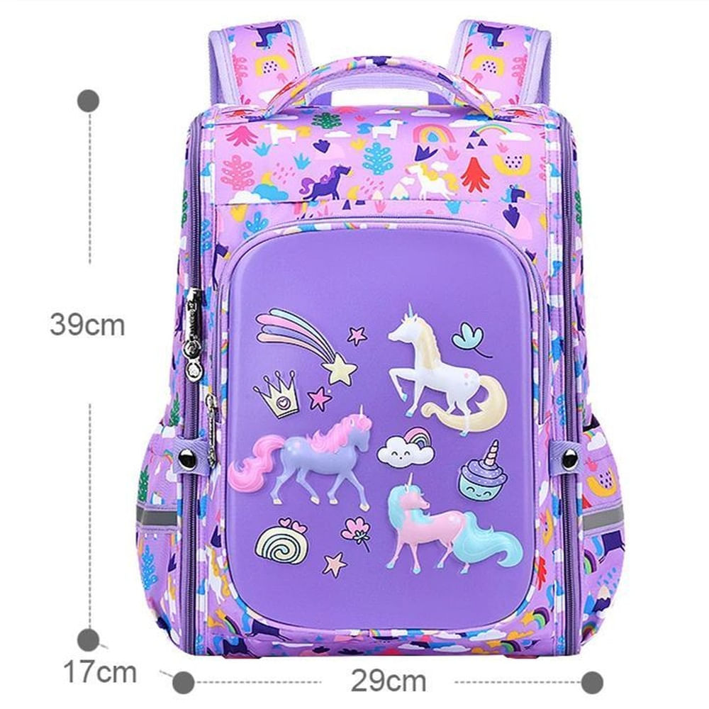 Mochila Antisalpicadura 3D - Pro lila c rosado