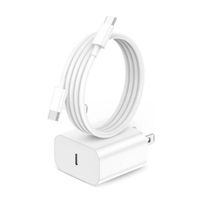 Cargador de Carga Rápida de 45w C a C Blanco