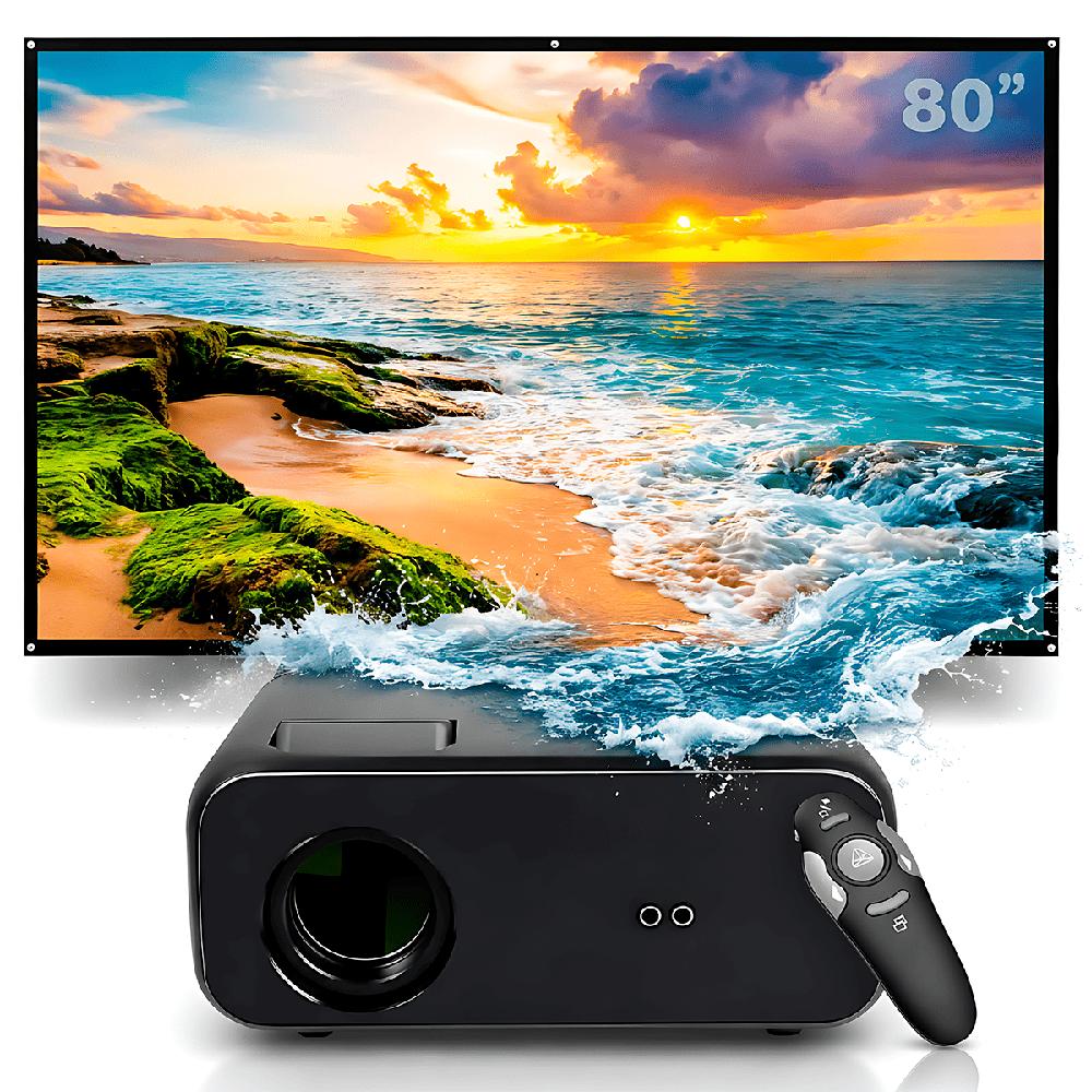 Proyector Smart Owlenz SD550 Enfoque Manual Más Ecran 80 Pulgadas Más Puntero Láser