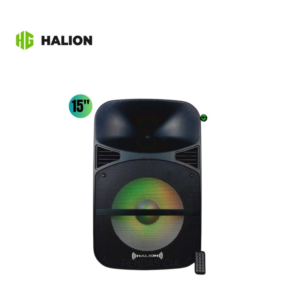 Parlante  Halion de 15"" de 1000W PMPO Micrófono PHA-15MDB