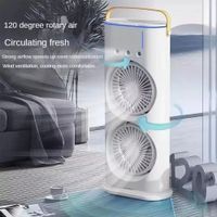 Ventilador con Humificador Doble Aspa 5 en 1