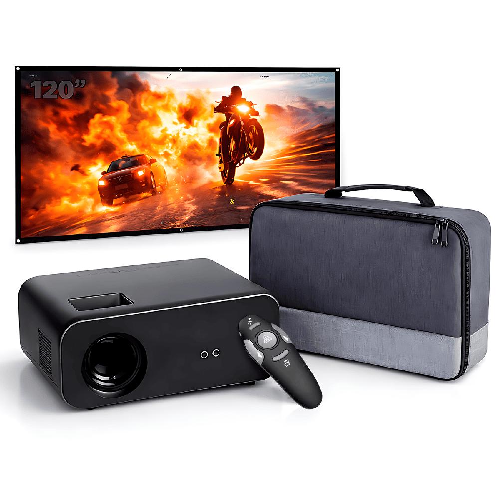 Proyector Smart SD550 Manual Más Ecran 120 Pulgadas Más Puntero Láser Más Bolso de Transporte