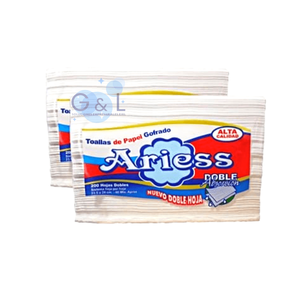Papel Toalla Interfoleado Ariess 200 hojas Pack 6 Paquetes Papel Toalla Interfoleado Ariess 200 hojas Pack 6 Paquetes