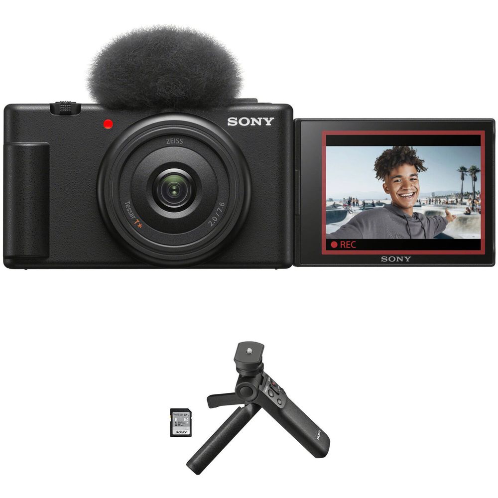 Cámara de Vlogging Sony Zv 1F con Kit de Accesorios para Vlogger Negro 1730345-REG Cámara de Vlogging Sony Zv 1F con Kit de Accesorios para Vlogger Negro 1730345-REG