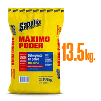 Detergente en Polvo Sapolio Multiusos 13.5 Kg