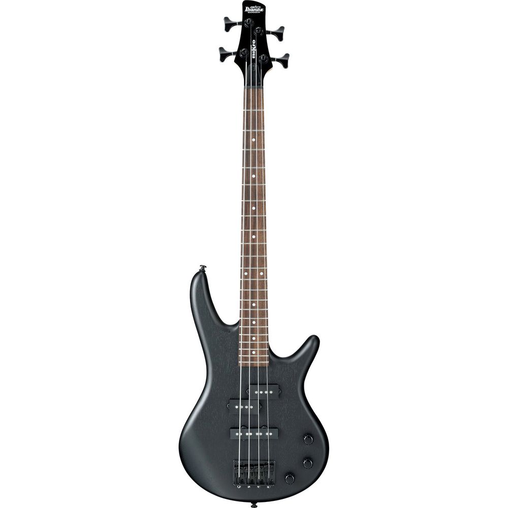 Bajo de 4 Cuerdas de Escala Corta Ibanez Gsrm20 Mikro Negro Envejecido 1388370-REG Bajo de 4 Cuerdas de Escala Corta Ibanez Gsrm20 Mikro Negro Envejecido 1388370-REG