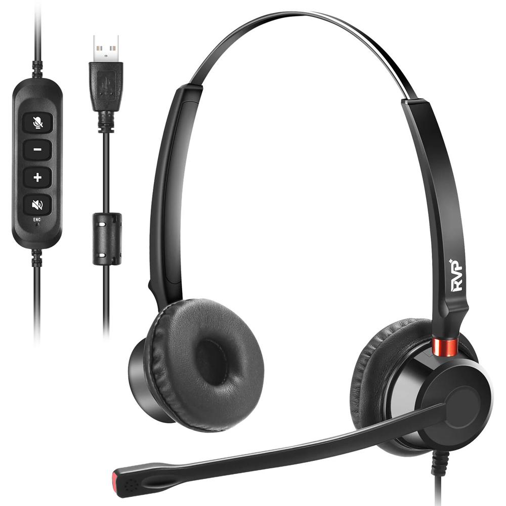 Auriculares Estéreo RVP+ USB-A con Micrófono Rotatorio de 330°, Cancelación de Ruido, Control Remoto 1812919-REG Auriculares Estéreo RVP+ USB-A con Micrófono Rotatorio de 330°, Cancelación de Ruido, Control Remoto 1812919-REG