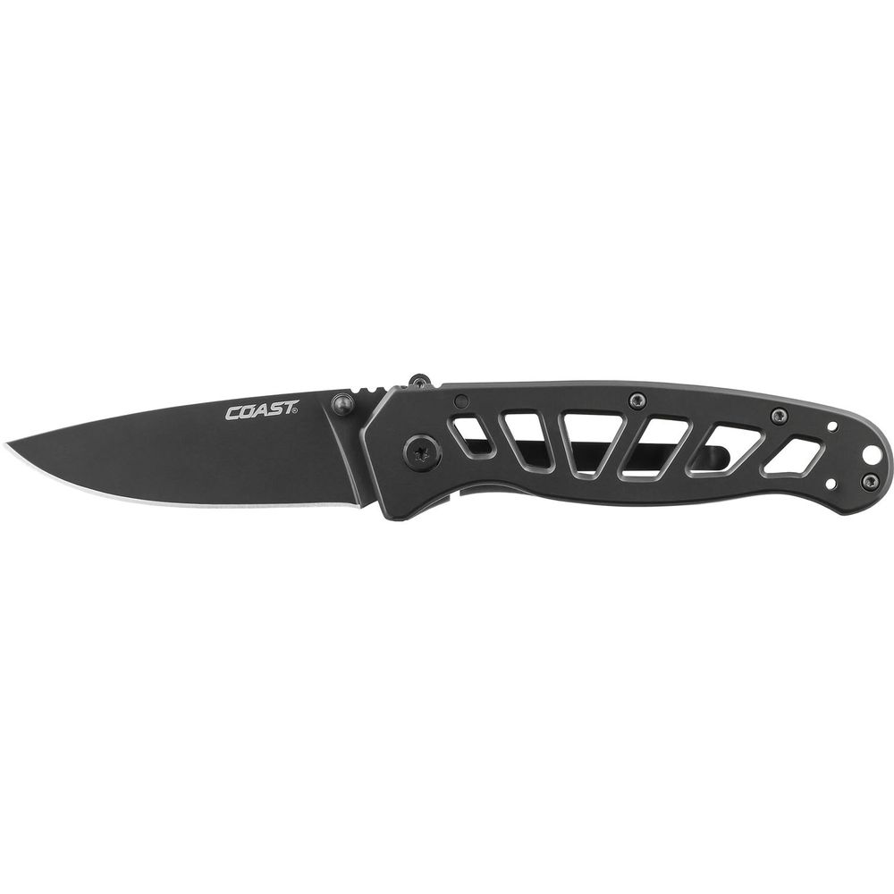 Navaja Plegable Coast Fdx302 con Doble Bloqueo y Clip de Bolsillo de 3 Posiciones Empaque en Clamsh 1439358-REG Navaja Plegable Coast Fdx302 con Doble Bloqueo y Clip de Bolsillo de 3 Posiciones Empaque en Clamsh 1439358-REG