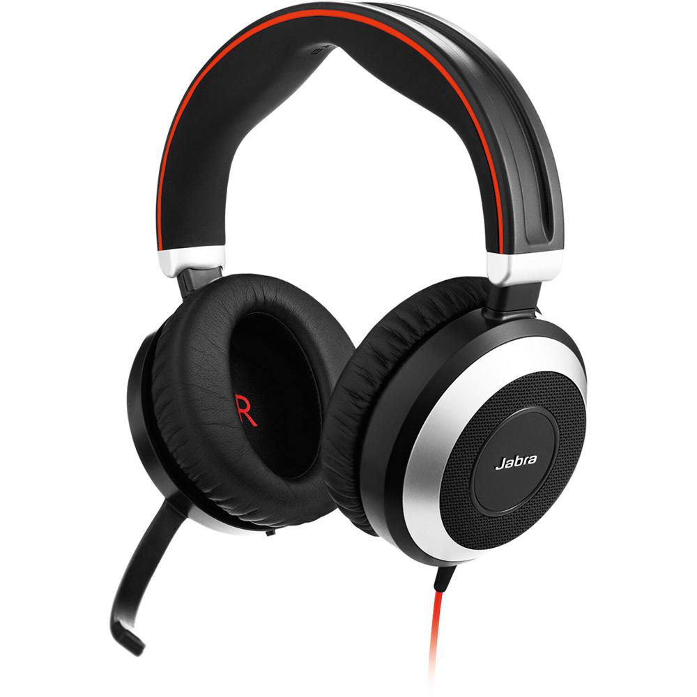 Jabra EVOLVE 80 Auriculares Estéreo con Cancelación Activa de Ruido y Micrófono con Cancelación de R 1702815-REG Jabra EVOLVE 80 Auriculares Estéreo con Cancelación Activa de Ruido y Micrófono con Cancelación de R 1702815-REG
