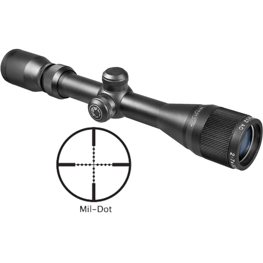 Barska 2-7x32 AO Visor de Rifle para Aire (Negro Mate) - Tubo de 1 Barska 2-7x32 AO Visor de Rifle para Aire (Negro Mate) - Tubo de 1