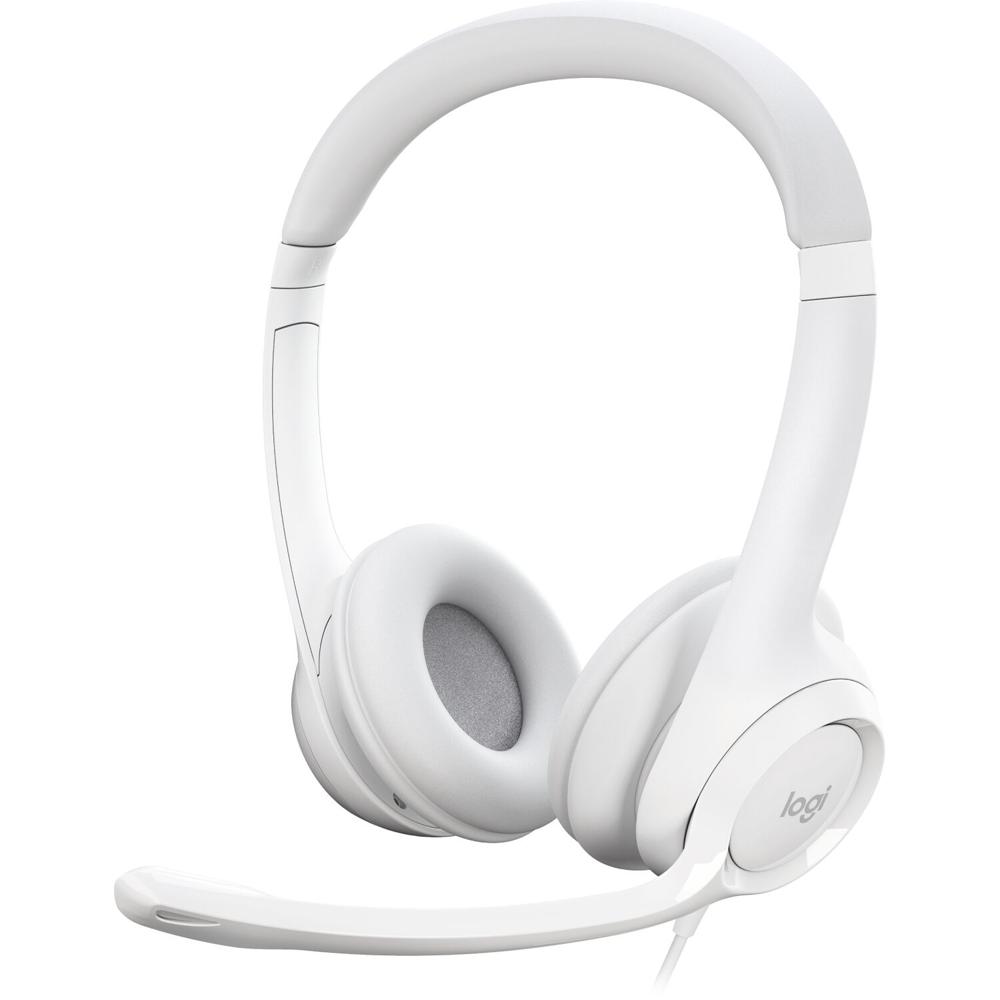Logitech USB Headset H390 (Blanco Off-White) - Interfaz USB Tipo A, Micrófono con Cancelación de Rui 1740899-REG Logitech USB Headset H390 (Blanco Off-White) - Interfaz USB Tipo A, Micrófono con Cancelación de Rui 1740899-REG