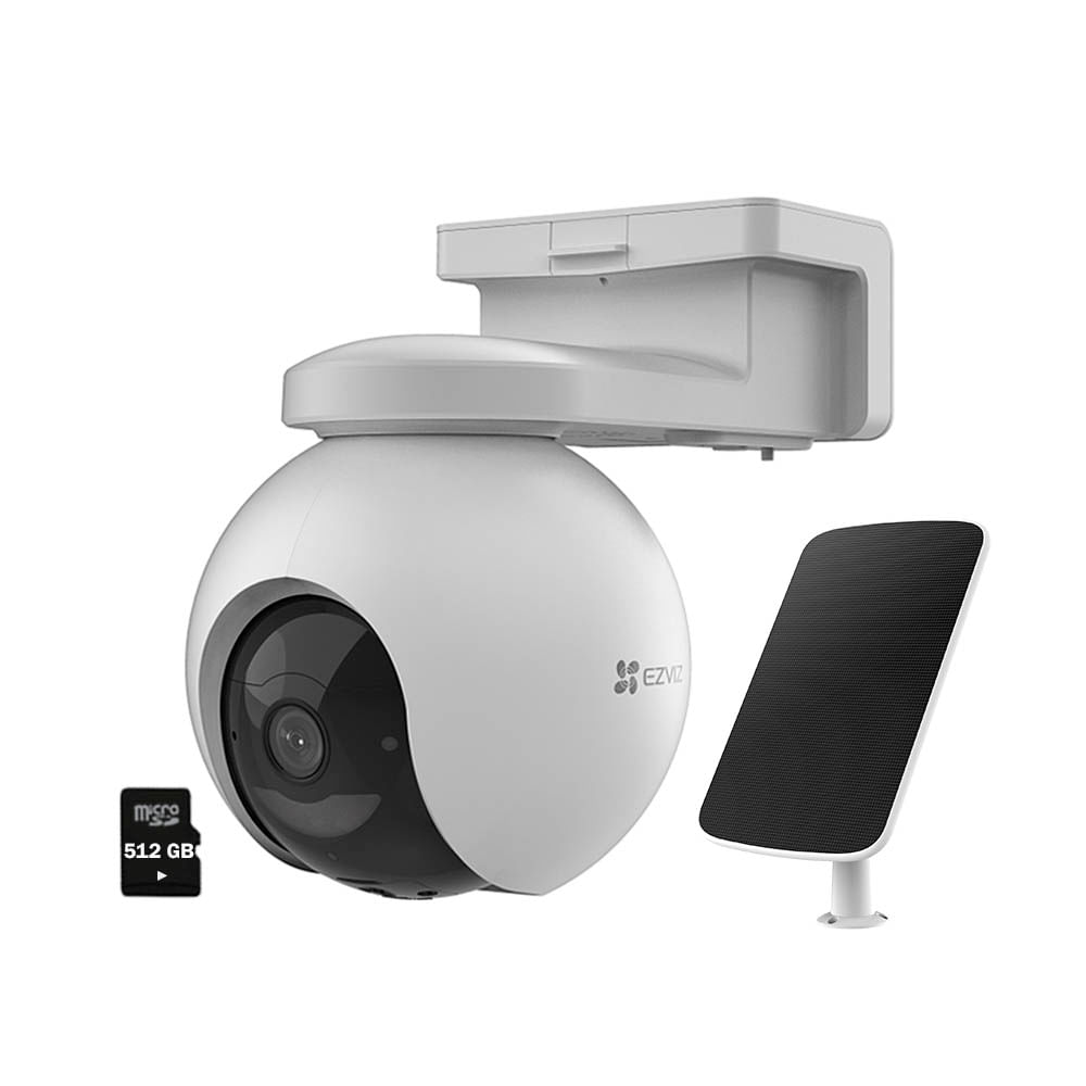 Cámara Inalámbrica EB8 4G 2K Ezviz con Gps con Panel solar Sd 512Gb