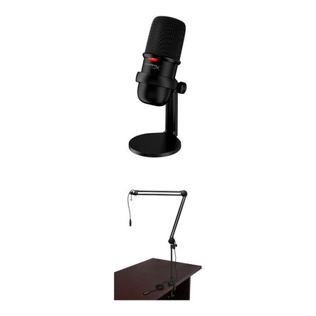 Micrófono USB HyperX SoloCast y Kit de Brazo de Transmisión para Streaming, Podcasts y Conferencias 1730198-REG Micrófono USB HyperX SoloCast y Kit de Brazo de Transmisión para Streaming, Podcasts y Conferencias 1730198-REG