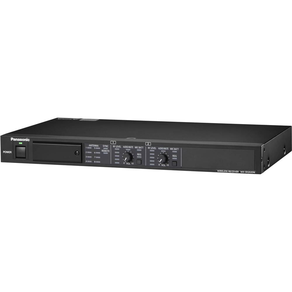 Receptor Inalámbrico Digital Dual Panasonic WX-SR202DN con Dante (1.9 GHz) para Aulas, Conferencias 1693900-REG Receptor Inalámbrico Digital Dual Panasonic WX-SR202DN con Dante (1.9 GHz) para Aulas, Conferencias 1693900-REG