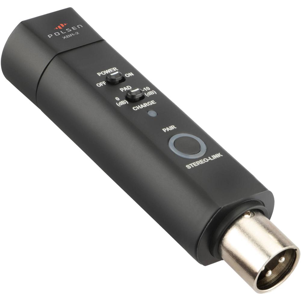 Receptor de Audio Bluetooth Polsen XBR-2 con Salida XLR y Batería Recargable de 10 Horas 1782025-REG Receptor de Audio Bluetooth Polsen XBR-2 con Salida XLR y Batería Recargable de 10 Horas 1782025-REG