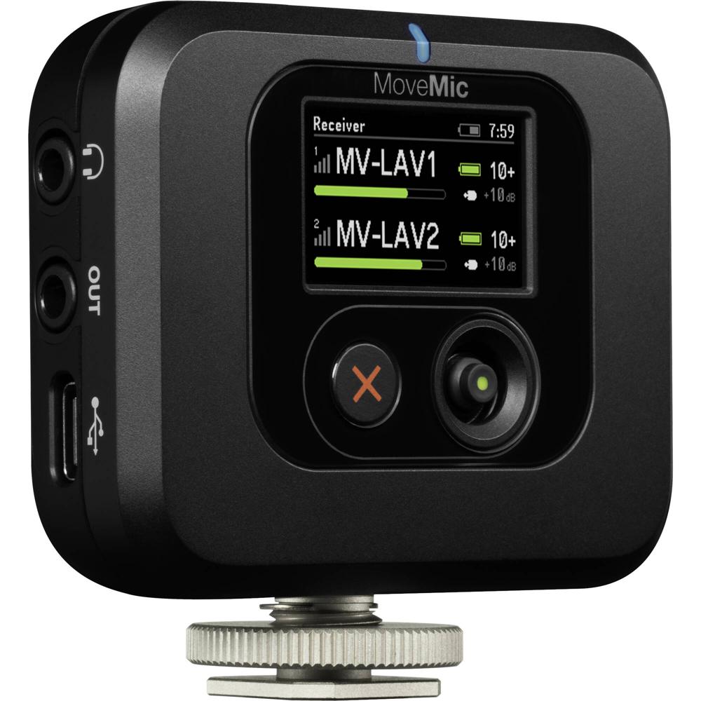 Receptor Inalámbrico Shure MoveMic para Cámaras y Dispositivos Móviles - Doble Canal, Conexión USB-C 1803902-REG Receptor Inalámbrico Shure MoveMic para Cámaras y Dispositivos Móviles - Doble Canal, Conexión USB-C 1803902-REG
