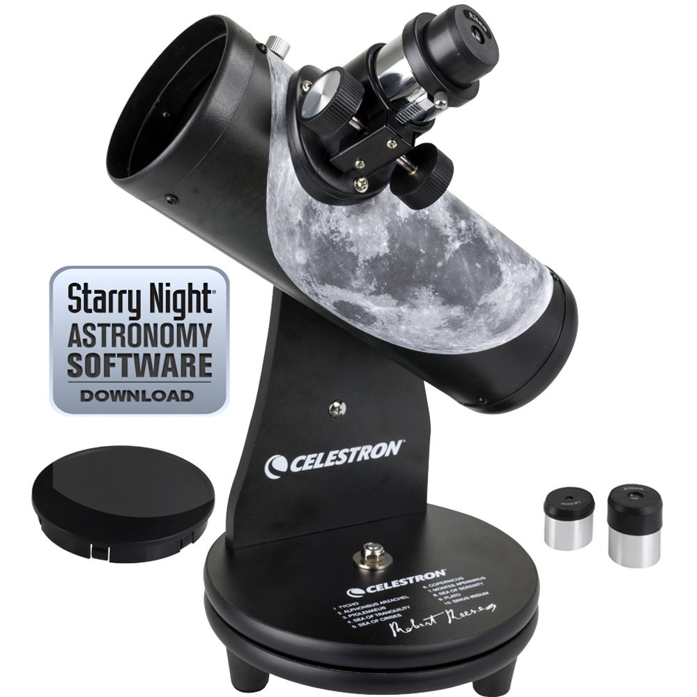 Telescopio Reflector Alt Az de La Serie de Firma Celestron Firstscope de 76 Mm F 4 para Luna 1435001-REG Telescopio Reflector Alt Az de La Serie de Firma Celestron Firstscope de 76 Mm F 4 para Luna 1435001-REG