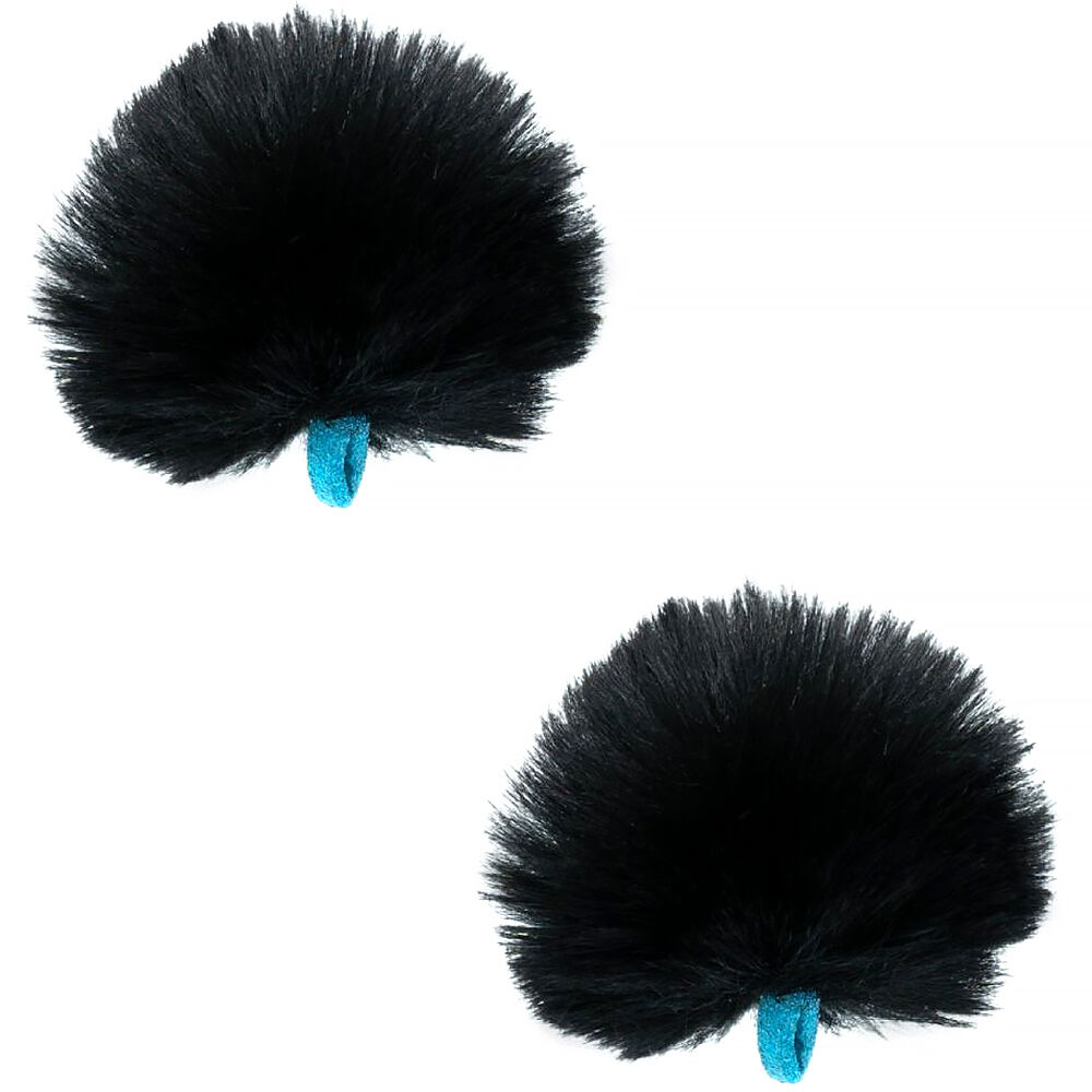Radio Urchin Lavalier Hi-Wind Paraviento (Negro, Paquete de 2) - Perfil Bajo de 0.98 Radio Urchin Lavalier Hi-Wind Paraviento (Negro, Paquete de 2) - Perfil Bajo de 0.98