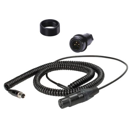 Set de Cables Coiled Mono Mini XLR a XLR de 3 Pines para QP5100 Boompole - Mejora tu Boompole, Conex 1760709-REG