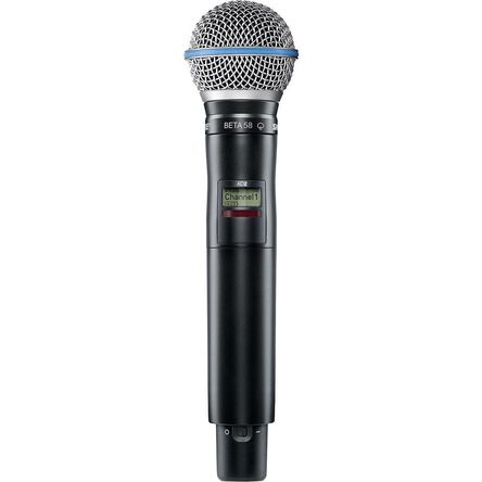 Shure AD2/B58 Transmisor Inalámbrico de Mano Digital con Cápsula Beta 58A (G57: 470 a 616 MHz) - Par 1345601-REG