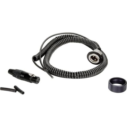 Set de Cable Mono Enrollado QX para Grabación Ambiental con Conector Montado en la Parte Inferior de 1493565-REG