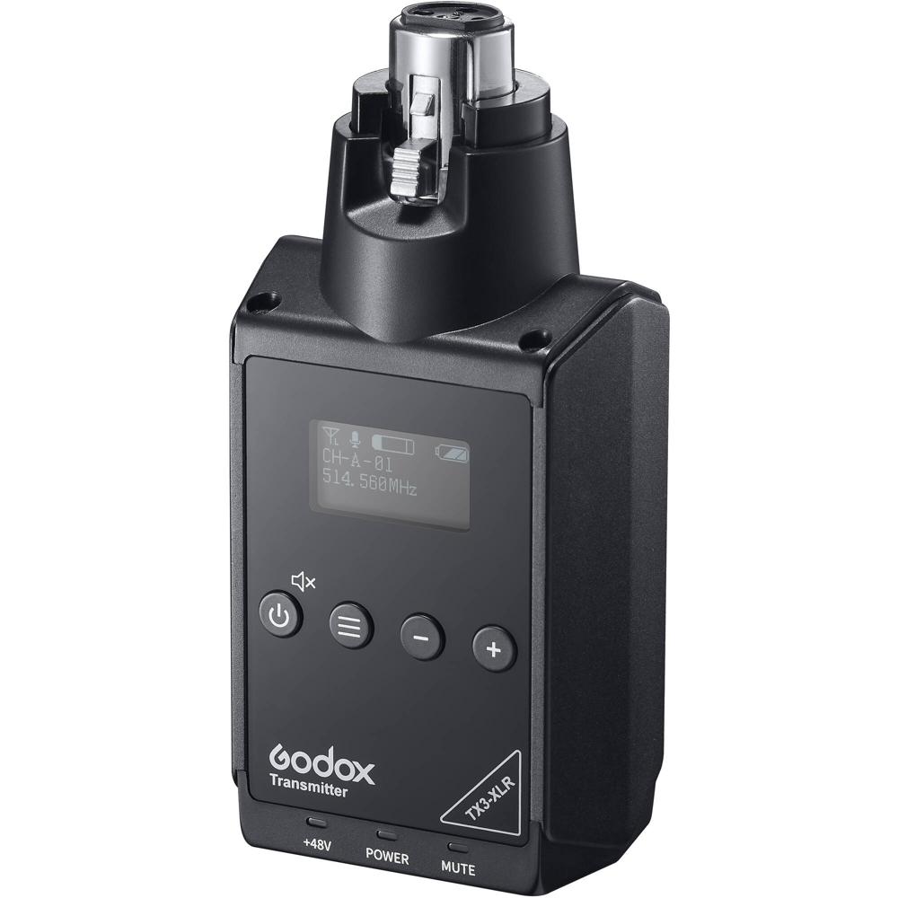 Transmisor Inalámbrico Godox TX3-XLR para Sistemas WMicS1 - Conector XLR, 96 Frecuencias Seleccionab 1649421-REG Transmisor Inalámbrico Godox TX3-XLR para Sistemas WMicS1 - Conector XLR, 96 Frecuencias Seleccionab 1649421-REG