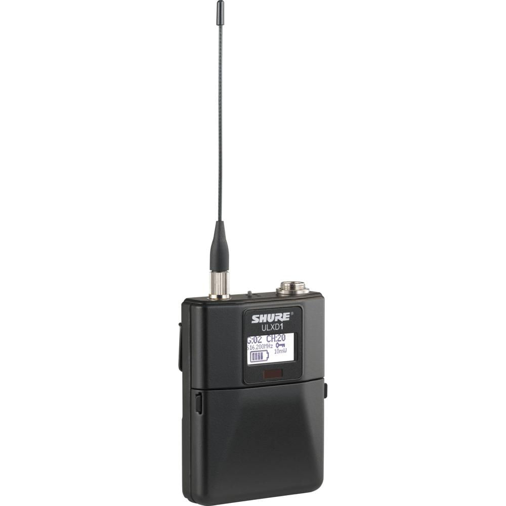 Transmisor de Cuerpo Inalámbrico Digital Shure ULXD1 con TA4M (G50: 470 a 534 MHz) - Compatible con 842472-REG Transmisor de Cuerpo Inalámbrico Digital Shure ULXD1 con TA4M (G50: 470 a 534 MHz) - Compatible con 842472-REG