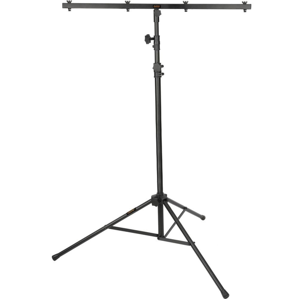 Auray LS-TBAR-9 Soporte de Luz DJ con T-Bar (Negro, 9', Capacidad de Carga 60 lb, Altura Mínima 49 Auray LS-TBAR-9 Soporte de Luz DJ con T-Bar (Negro, 9', Capacidad de Carga 60 lb, Altura Mínima 49