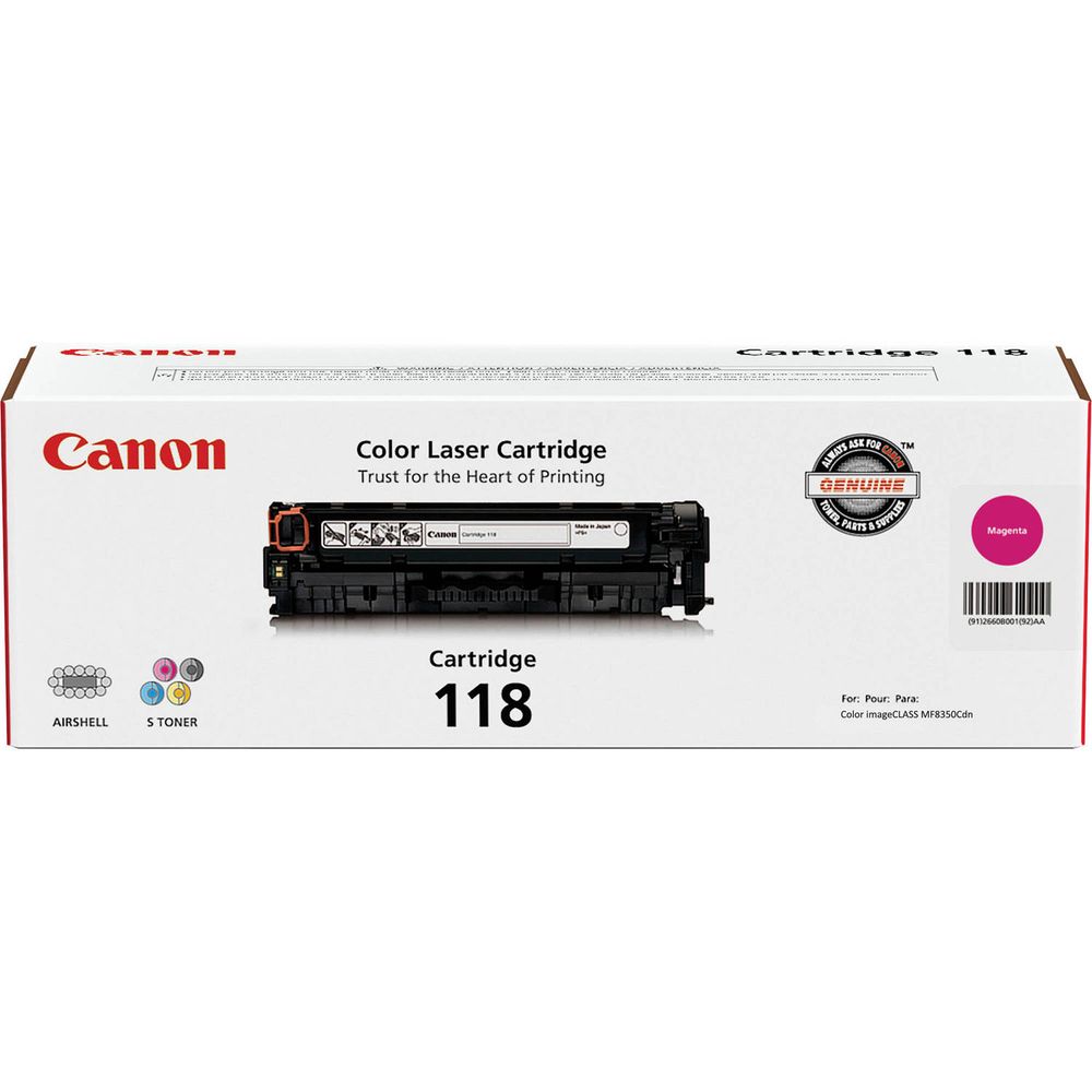 Cartucho de Tóner Canon 118 Magenta 687650-REG Cartucho de Tóner Canon 118 Magenta 687650-REG