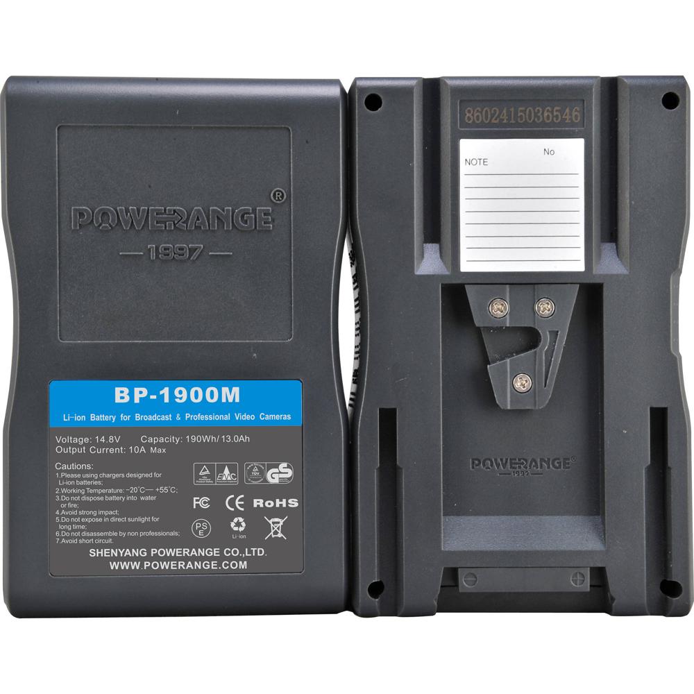 Batería POWERANGE PR-BP-1900M 190Wh 14.8V V-Mount - Ligera, Carga Rápida y Salidas Múltiples 1337755-REG Batería POWERANGE PR-BP-1900M 190Wh 14.8V V-Mount - Ligera, Carga Rápida y Salidas Múltiples 1337755-REG