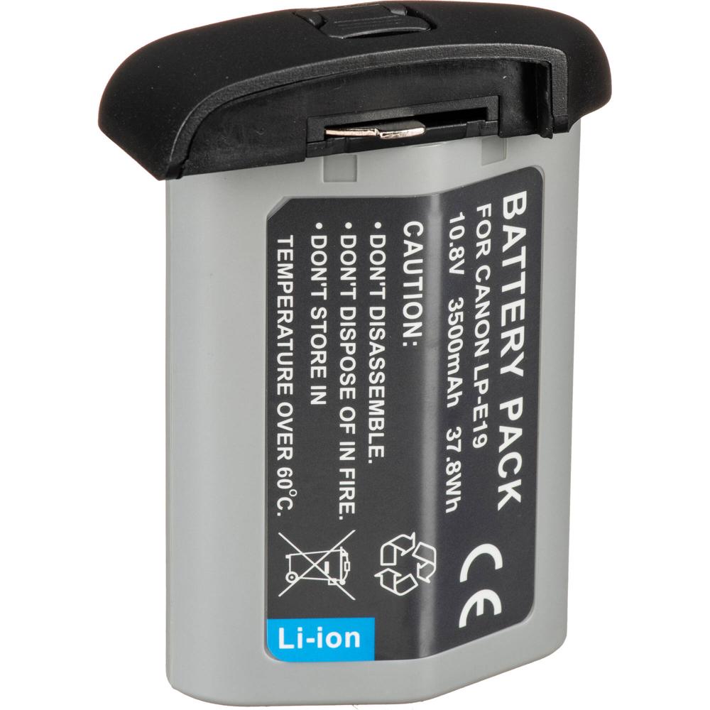 Batería Recargable Bescor Canon LPE19 para Cámara DSLR Canon EOS-1D X Mark III 1566805-REG Batería Recargable Bescor Canon LPE19 para Cámara DSLR Canon EOS-1D X Mark III 1566805-REG
