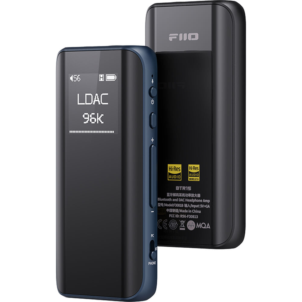 FiiO BTR15: DAC y Amplificador de Auriculares Bluetooth Portátil (Azul) - Ultracompacto, Soporte MQA 1792718-REG FiiO BTR15: DAC y Amplificador de Auriculares Bluetooth Portátil (Azul) - Ultracompacto, Soporte MQA 1792718-REG