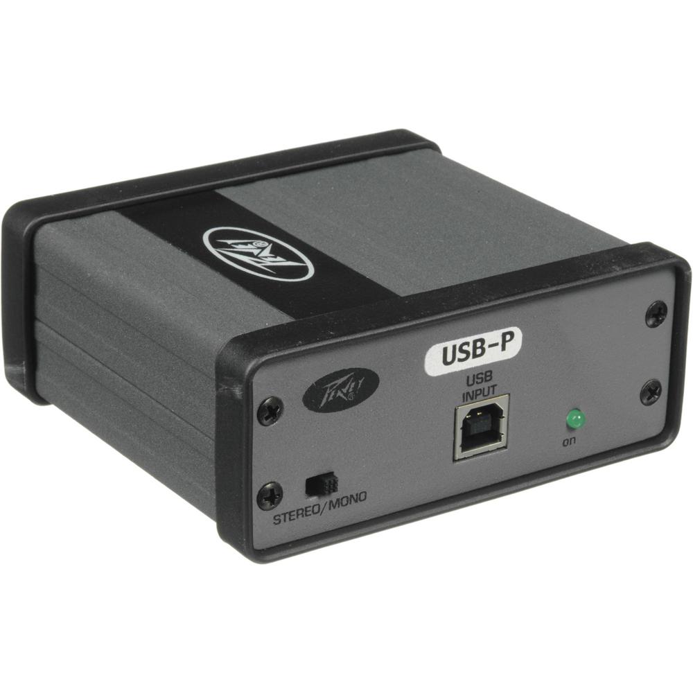 Peavey USB-P USB DI Box: Caja DI USB para Audio de Computadora a PA, Salidas XLR Balanceadas, Aislam 759075-REG Peavey USB-P USB DI Box: Caja DI USB para Audio de Computadora a PA, Salidas XLR Balanceadas, Aislam 759075-REG