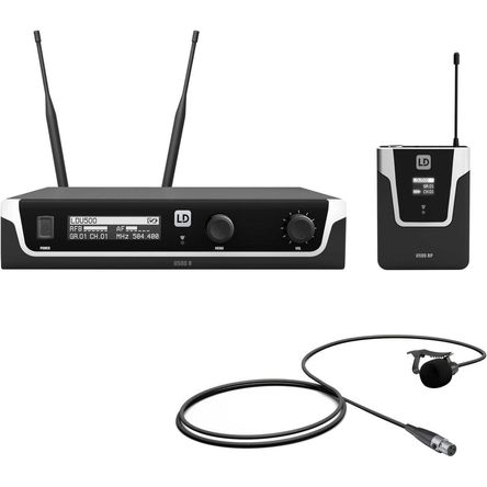LD Systems U505 BPL - Sistema de Micrófono Inalámbrico con Transmisor Bodypack y Micrófono Lavalier 1831427-REG