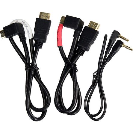 ALZO Cable HDMI y Audio Estéreo para Cámaras DSLR - Conector Mini-HDMI en Ángulo Recto de 21” 1237119-REG