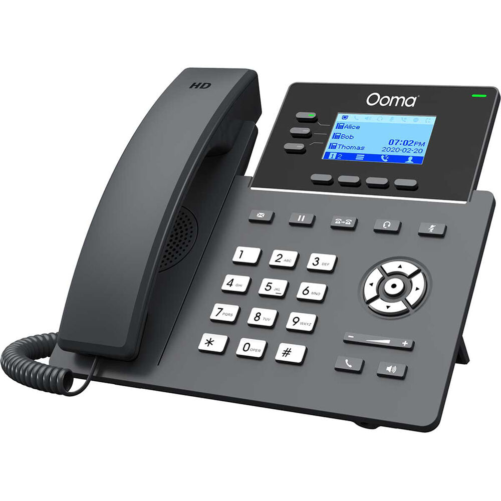 Teléfono de Escritorio IP Ooma 2603 con Soporte para 3 Líneas, Puerto Ethernet Gigabit, Pantalla LCD 1679408-REG Teléfono de Escritorio IP Ooma 2603 con Soporte para 3 Líneas, Puerto Ethernet Gigabit, Pantalla LCD 1679408-REG