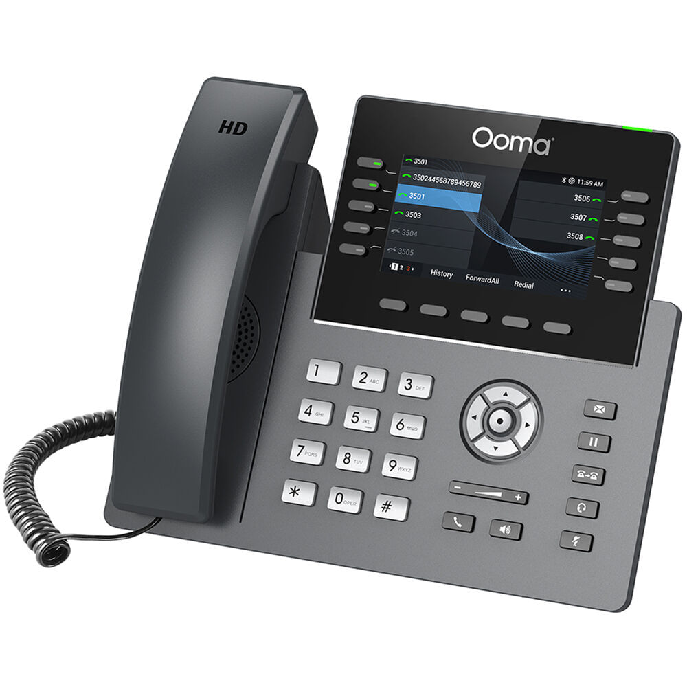 Teléfono de Escritorio IP Ooma 2615W de 10 Líneas con Pantalla a Color, Soporte para Wi-Fi y Bluetoo 1679410-REG Teléfono de Escritorio IP Ooma 2615W de 10 Líneas con Pantalla a Color, Soporte para Wi-Fi y Bluetoo 1679410-REG