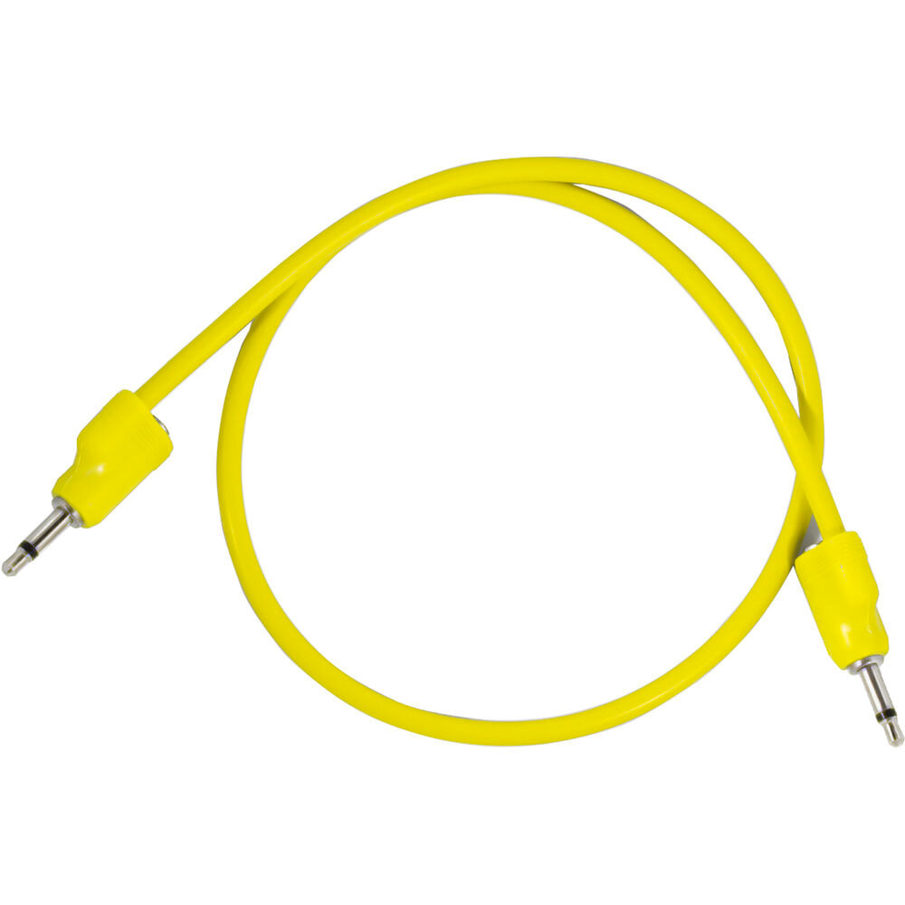Cable de Parche TipTop Audio Stackable Shielded 3.5mm para Eurorack (Amarillo, 19.7", Individual) -