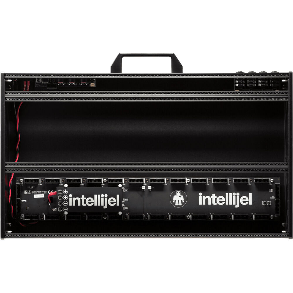 Intellijel 7U Palette Case con Fila 1U (104 HP, Negro Stealth) - Dos Filas 3U + Fila Utilitaria 1U,